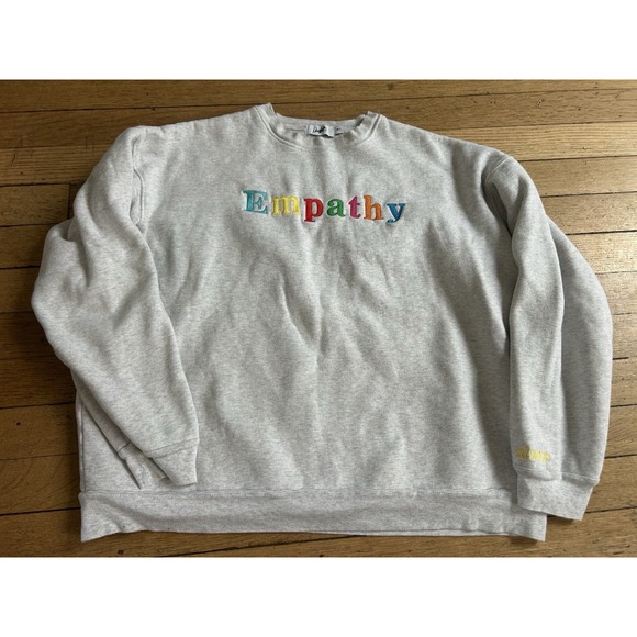 Mayfair Tops - The Mayfair Group Empathy Always Crewneck Gray Women's M/L Medium Large